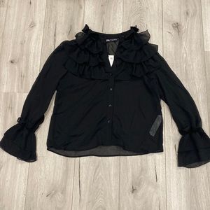 Zara black blouse; size medium